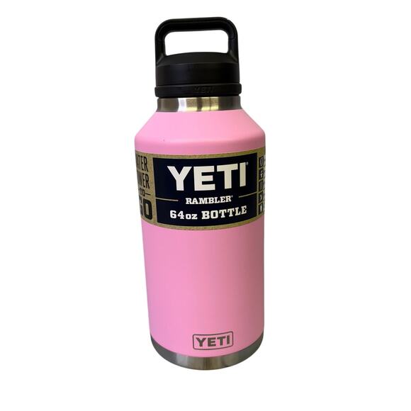 Yeti Rambler 64 OZ Bottle Power In Pink NEW Chug Cap Half Gallon Limited Edition - Picture 1 of 11